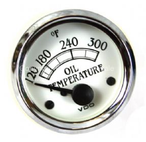 VDO Oil Temp gauge Royale displays in degrees F 120-300 52mm - OEM PART NO: V310709