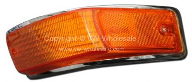 German quality front indicator lens with Hella logo Left Ghia - OEM PART NO: 141953161C