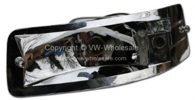 Chrome front indicator unit Left Ghia 8/69-7/74 - OEM PART NO: 141953051F
