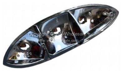 German quality chrome tail light bulb holder 59-69 - OEM PART NO: 141945175D