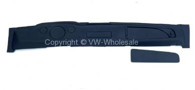 Black plastic dash face with glove box LHD - OEM PART NO: 141857071ABK