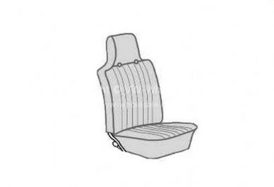 Seat cover set 6 pc KG coupe 68 US single colour basket weave - OEM PART NO: 431525
