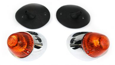 German quality complete indicator units with orange lenses - OEM PART NO: 141953165KIT