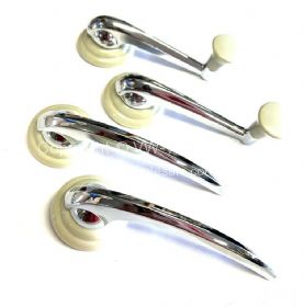 German quality window winder & relase handle set Silver beige - OEM PART NO: 111837581I KIT