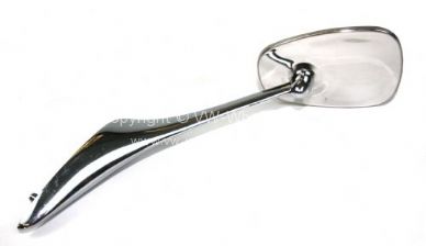 Chrome swan neck mirror Fits Left or Right - OEM PART NO: 141857513A