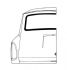 Squareback rear screen seal with groove for trim