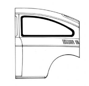 Fastback fixed rear side window seal with groove for trim fits Left or Right - OEM PART NO: 315845321A