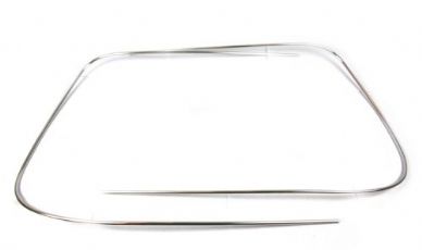 German quality metal chrome trim for front screen seal Type 3 - OEM PART NO: 315853305