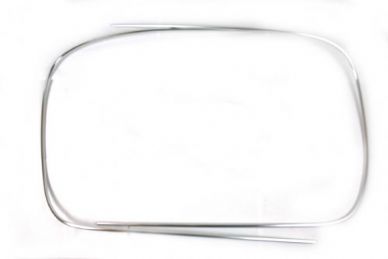 German quality metal chrome trim for notchback rear screen seal - OEM PART NO: 311853355