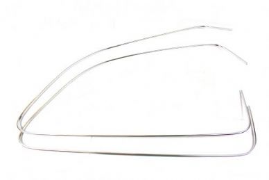 German quality metal chrome trim for notchback rear side seal Left & Right Type 3 - OEM PART NO: 315853347/8