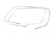 German quality metal chrome trim for squareback rear side seal Left & Right Type 3
