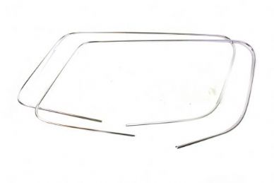 German quality metal chrome trim for squareback rear side seal Left & Right Type 3 - OEM PART NO: 365853345/6