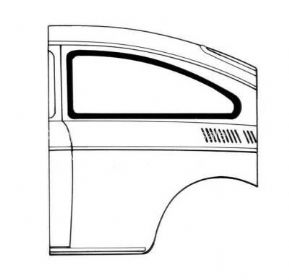 fast back fixed rear side window seals Pair Type3 - OEM PART NO: 311843321D