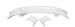 Correct fit inner front valance large iron holes LHD Bus