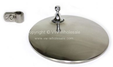 Round Stainless steel mirror & clamp Bus - OEM PART NO: 211857513BLR