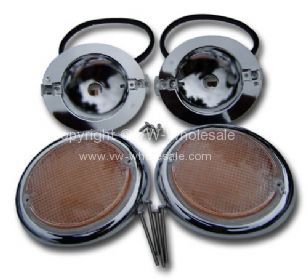 German quality complete fisheye indicator units with OEM lenses Bus - OEM PART NO: 211953162KIT