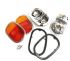German quality rear light units complete with orange and red lenses 62-7/71 - OEM PART NO: 211945241ORG