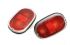 German quality rear light units complete with all red Hella lenses - OEM PART NO: 211945241RRG