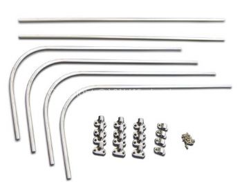 German quality corner window jail bar set for 15 and 23 window - OEM PART NO: 241853001Z