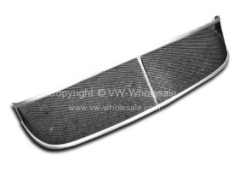 External mesh sunvisor with polished frame with black mesh 55-67 - OEM PART NO: 