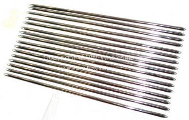 German quality full set of stainless steel chrome side louvre trims Bus 3/63-67 - OEM PART NO: 241853597A