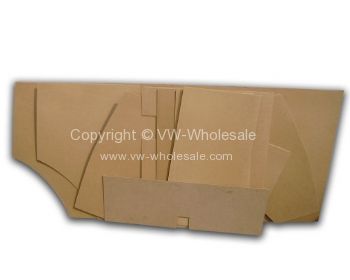 German quality set of 8 oil tempered hardboard interior door cards - OEM PART NO: 221863029B
