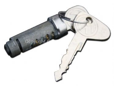 Genuine VW cab door lock barrel & L code key 69-79 - OEM PART NO: 211627111A