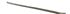 German quality rubber trim for inner top track in cream 68-91 - OEM PART NO: 221843196