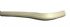 German quality rubber trim for inner top track in cream 68-91 - OEM PART NO: 221843196