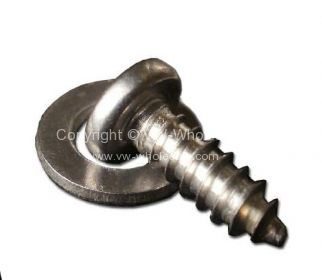 Stainless steel track cover rear screw and washer - OEM PART NO: N219044