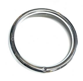 Chrome metal headlamp rim single hole mounting - OEM PART NO: 113941175