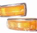 German quality orange front indicator lenses OEM markings