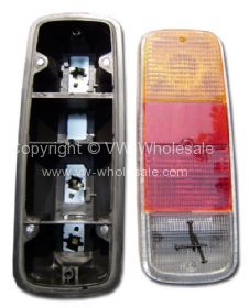 Complete rear light unit with amber red and white lens Bus - OEM PART NO: 211000259R