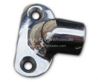 Chrome finish stainless steel jail bar end bracket 55-79 - OEM PART NO: 241853441SS