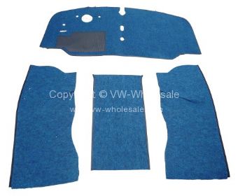 Cab carpet set in Blue RHD 68-72 - OEM PART NO: CK7315B