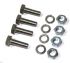 German quality rear bumper iron to body fixing bolts for both irons Bus 58-79 - OEM PART NO: 
