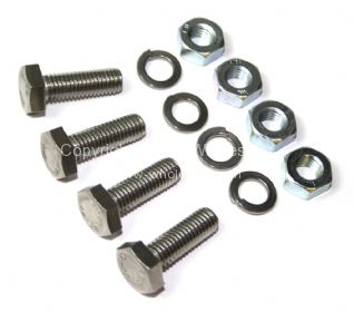 German quality rear bumper iron to body fixing bolts for both irons Bus 58-79 - OEM PART NO: 