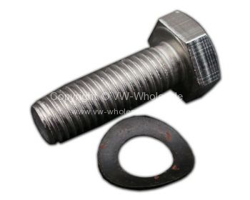 Stainless bolt and washer for front wheel cylinder 68-7/70 - OEM PART NO: N2781299