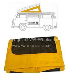German quality Westfalia pop top canvas front hinge yellow - OEM PART NO: 231069708Y