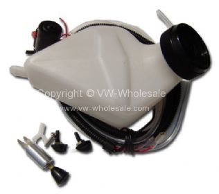 German quality washer Bottle Kit with 12 Volt electric pump - OEM PART NO: 211989081