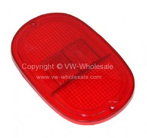 All red USA spec rear lens for Repro style rear light rings 62-7/71 - OEM PART NO: 211945241G