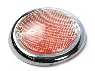 German quality Hella orange and chrome fisheye lens Bus Left - OEM PART NO: 211953161B