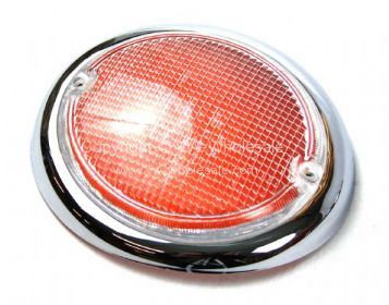 German quality Hella orange and chrome fisheye lens Bus Right - OEM PART NO: 211953162B