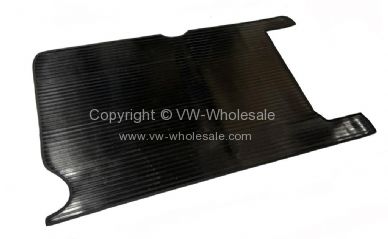 Rubber rear luggage area mat with cut out for spare wheel and with a Polypropylene trim - OEM PART NO: 241863406C