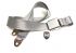 Seatbelt 2 point extra length with chrome buckle and silver grey webbing - OEM PART NO: 111870672G
