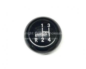 German quality black gear knob white shift pattern 10mm - OEM PART NO: 113711141BLW