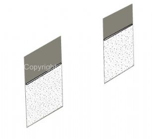 OEM quality partition Panel Kit for walk through models in  Dark grey/Mesh grey 65-67 - OEM PART NO: 221867707FGY