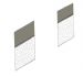 OEM quality partition Panel Kit for walk through models in  Dark grey/Mesh grey 65-67