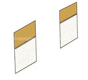 TMI Partition Panel Kit for walk through models in Silver platinum/Mesh Platinum 66-67 - OEM PART NO: 241867707FPL
