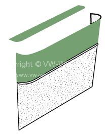 TMI centre drink panel in phosphor/camo green 55-64 - OEM PART NO: 221867705GN